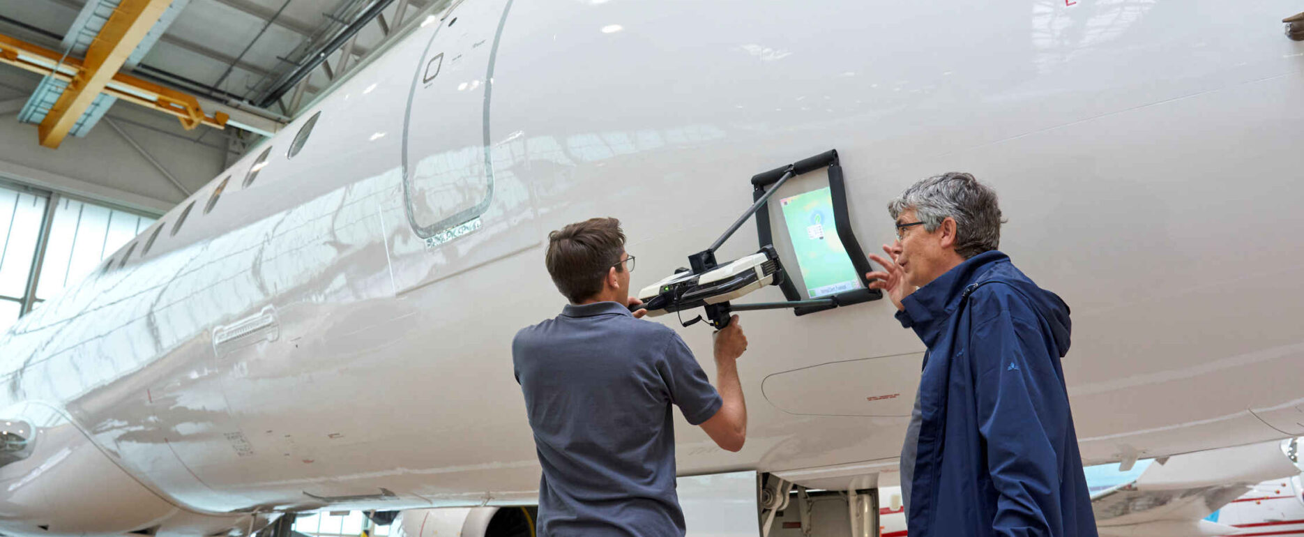 Luft- und Raumfahrt Inspektion 3D-Scanner Sicherheit Serienprodukt Pr&uuml;fsystem