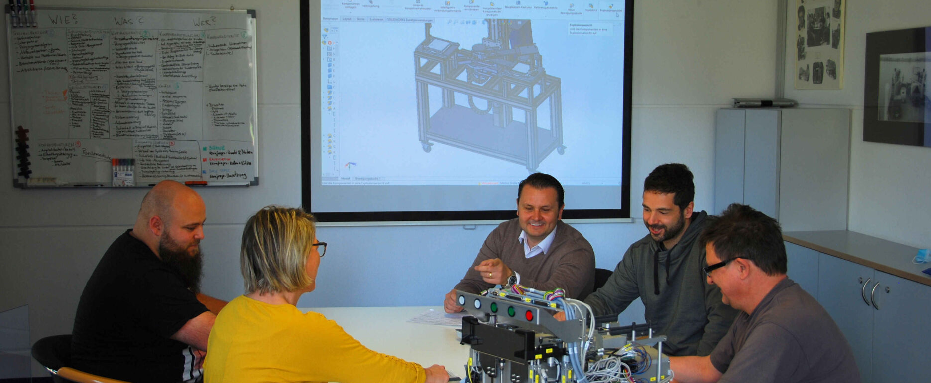 Projektbesprechung Projektmanagement Kundentermin Analyse Projektablauf Fazit Zwischenschritt