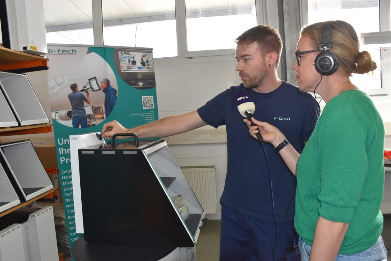 Radiointerview SWR1 mit Mitarbeiter
