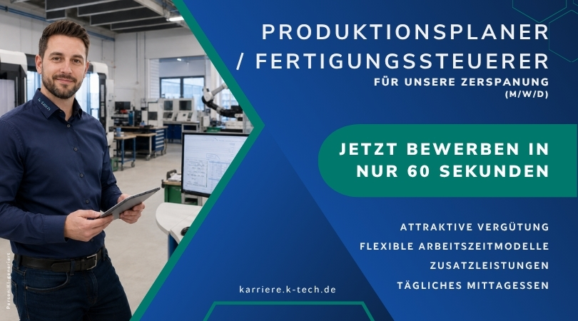 Produktionsplaner f&uuml;r Zerspanung
