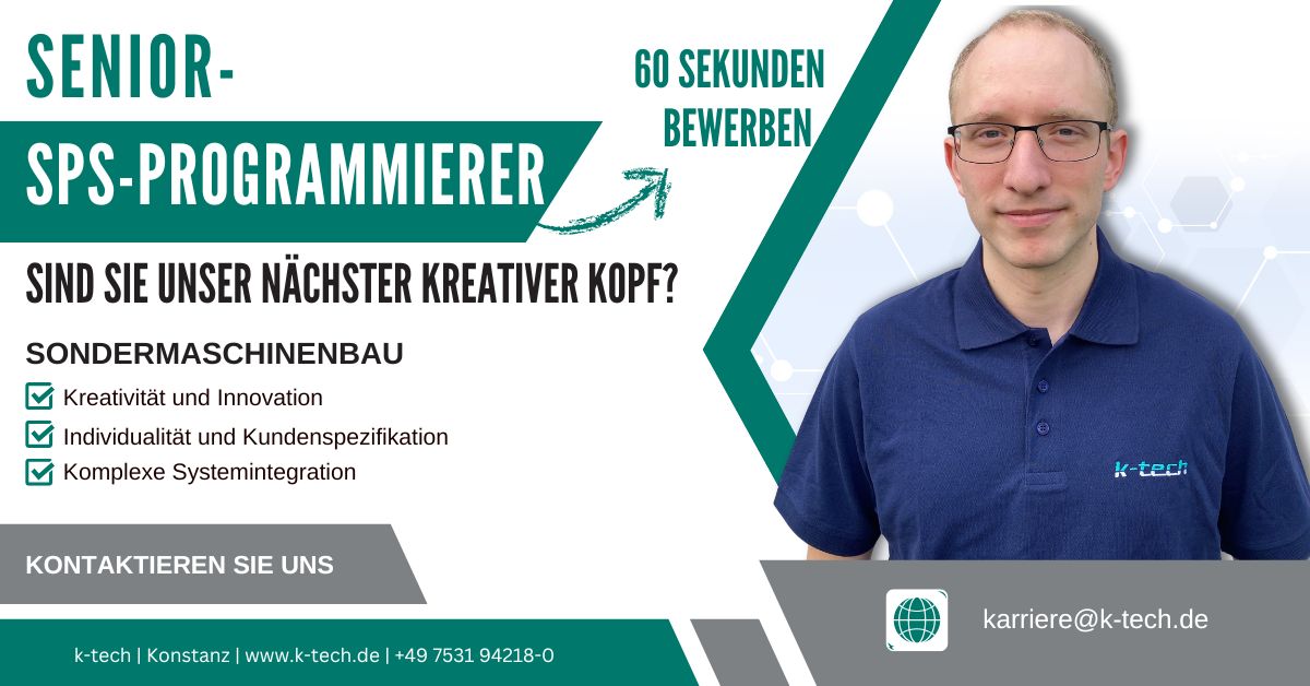 Stellenausschreibung Senior SPS-Programmierer